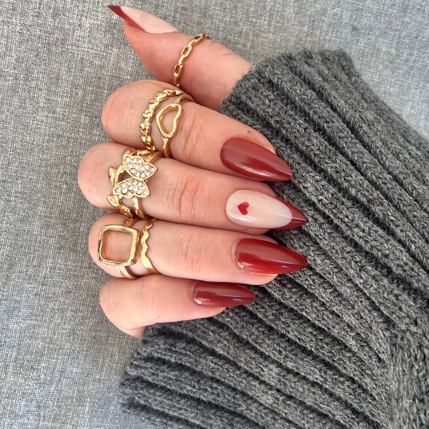 Press-On Nails – Rouge Passion ❤️🔥